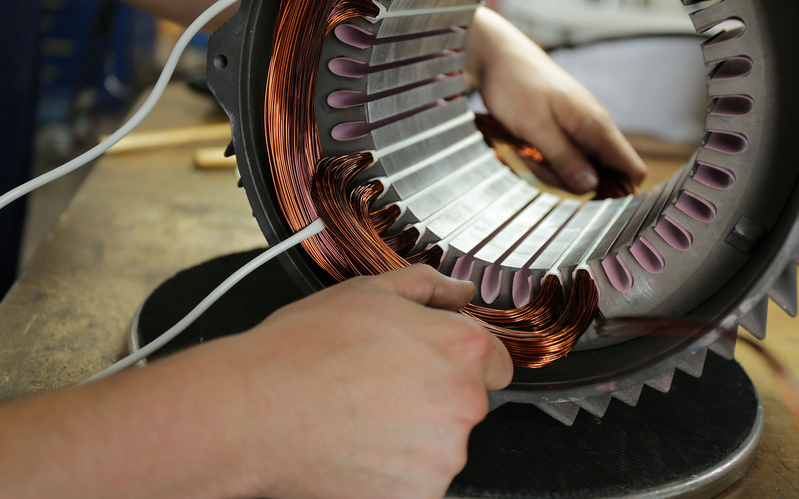 Elektromotor in der Instandsetzung